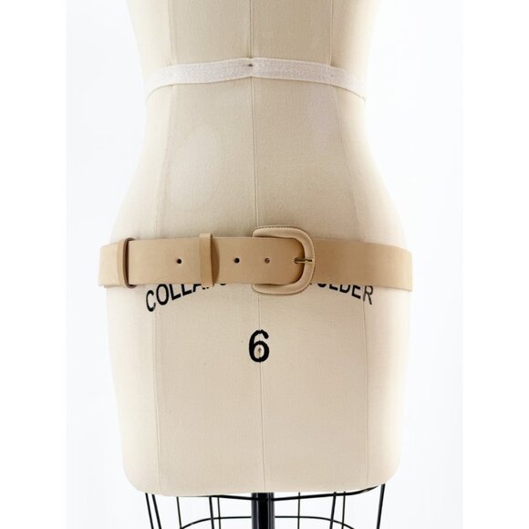 Ryan Roche Suede Belt Neutral Sz L - Picture 3 of 8